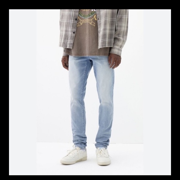 PacSun Other - Pacsun Men’s Size 30x30 Light Indigo Blue Wash Stacked Stretch Skinny Jeans